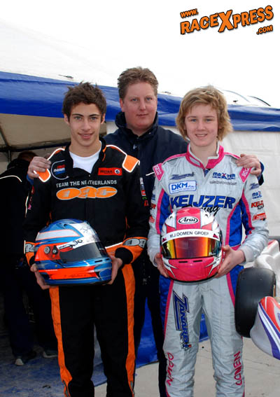 Keijzer Racing met Kim Oomen (r) en Joel Affolter (l)